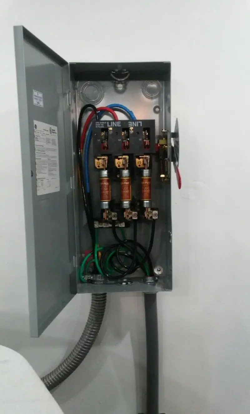 Three-phase disconnect switch installed for Electrical Wiring & Rewiring in Durango