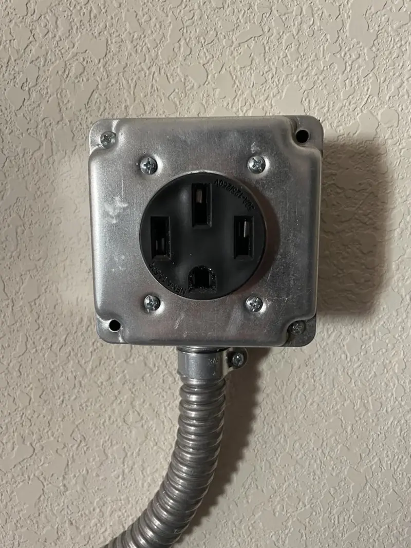 NEMA 14-50 outlet installed for Smart Home Electrical in Durango